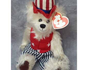 TY Attic Treasures Collection "Uncle Sam" the Patriotic Bear - NEW with Tags