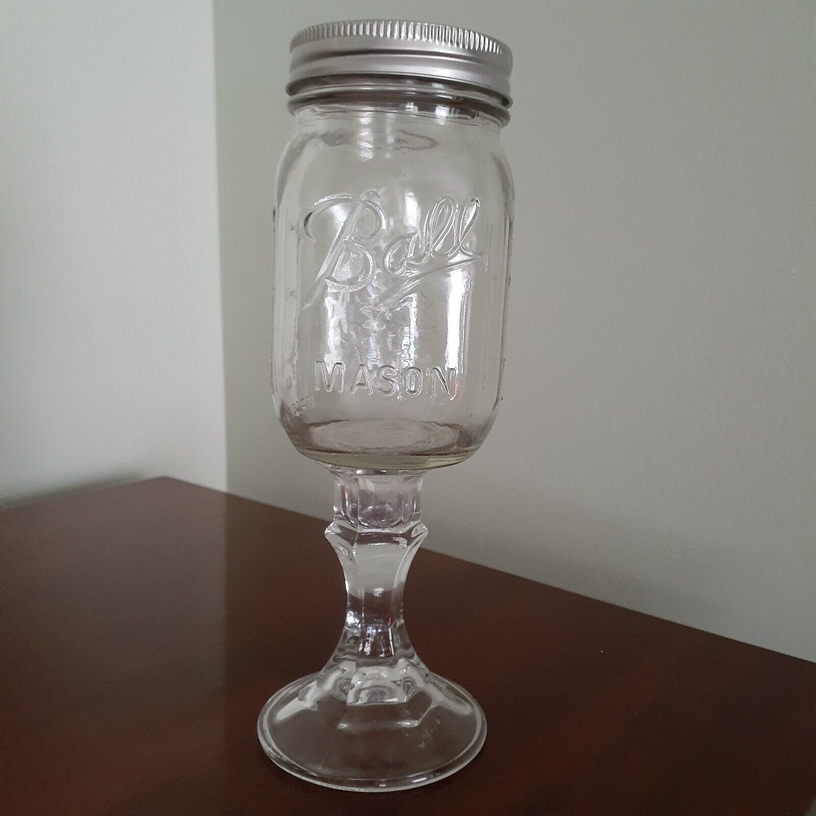 Mason jar wine glasses, I'm super excited about my redneck …
