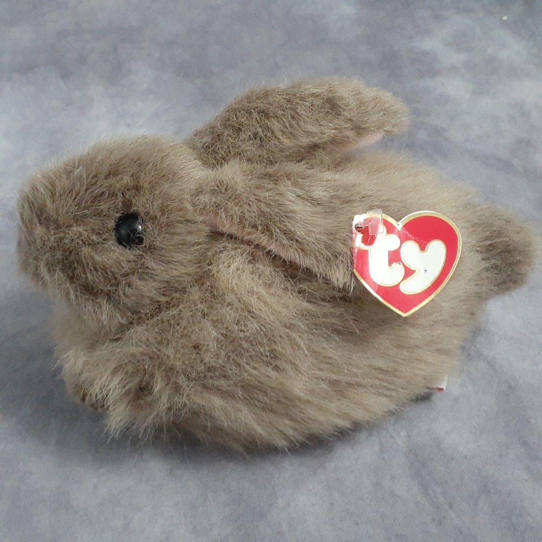 TY Classic NIBBLES the Tan Brown Bunny Rabbit - Vintage 1993- 3rd ...