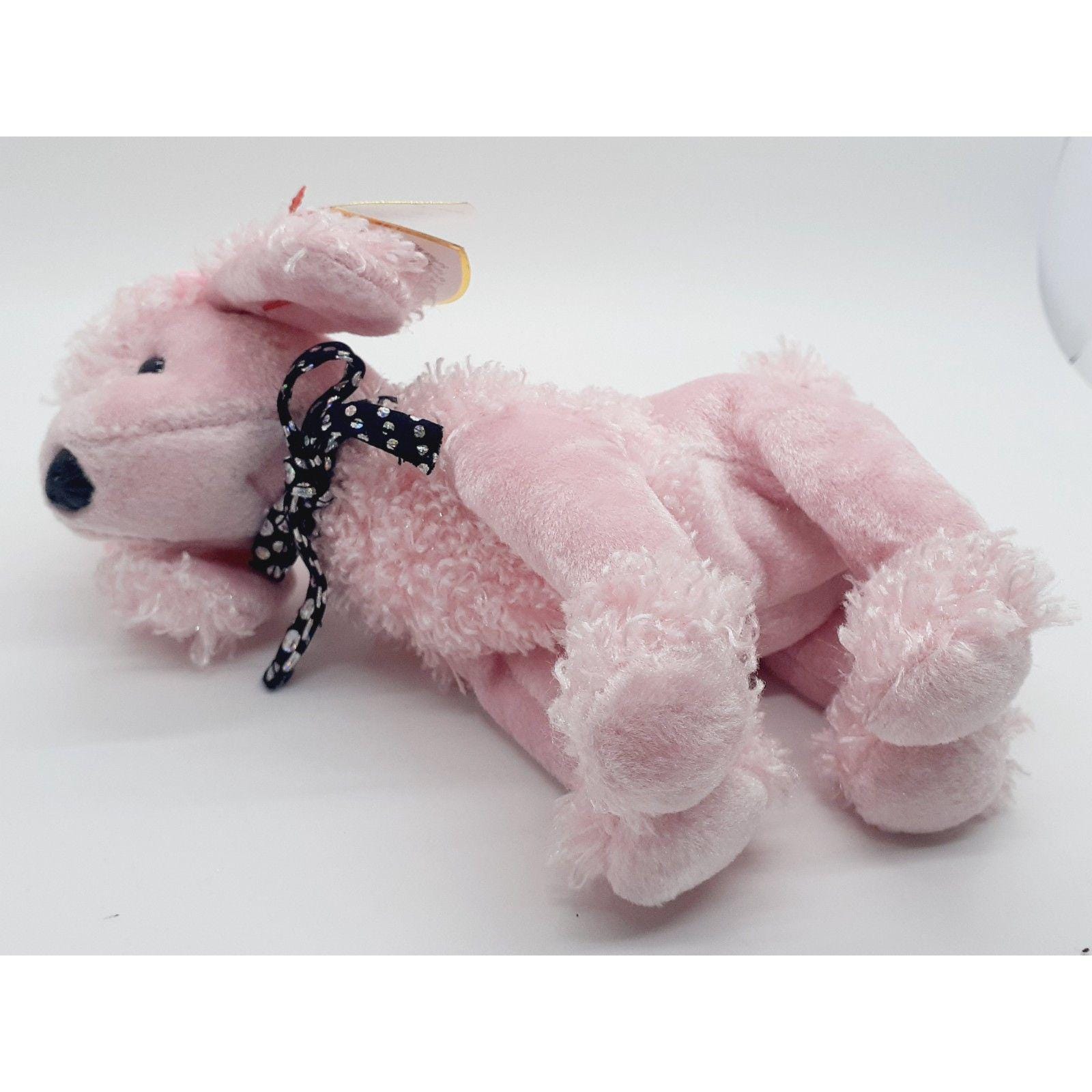 TY Brigitte the Pink Poodle Dog Beanie Baby - NEW With Tags