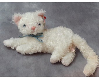 TY Starlett the White Kitty Cat Beanie Baby - NEW with tags - Retired 11/08/02