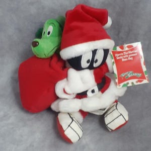 マーヴィン・ザ・マーチャント サンタフィギュア Rare VTG 1998 Looney Tunes Marvin The Martian Christmas Santa 11