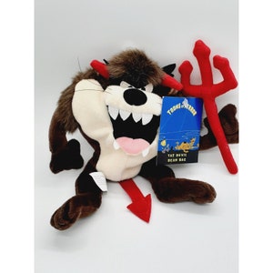 Warner Bros. Taz Tasmanian Devil Bean Bag - Toons of Terror NEW with tags 1998