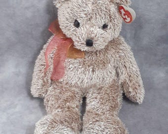 TY Classic Collection JAVA Brown Grayish Sparkle Bear - 14 inches - Vintage 2002 - Gorgeous Color!