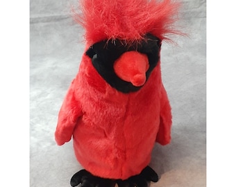 Peluche TY Beanie Buddy MAC El Cardenal (9 pulgadas) Retirado en 2001