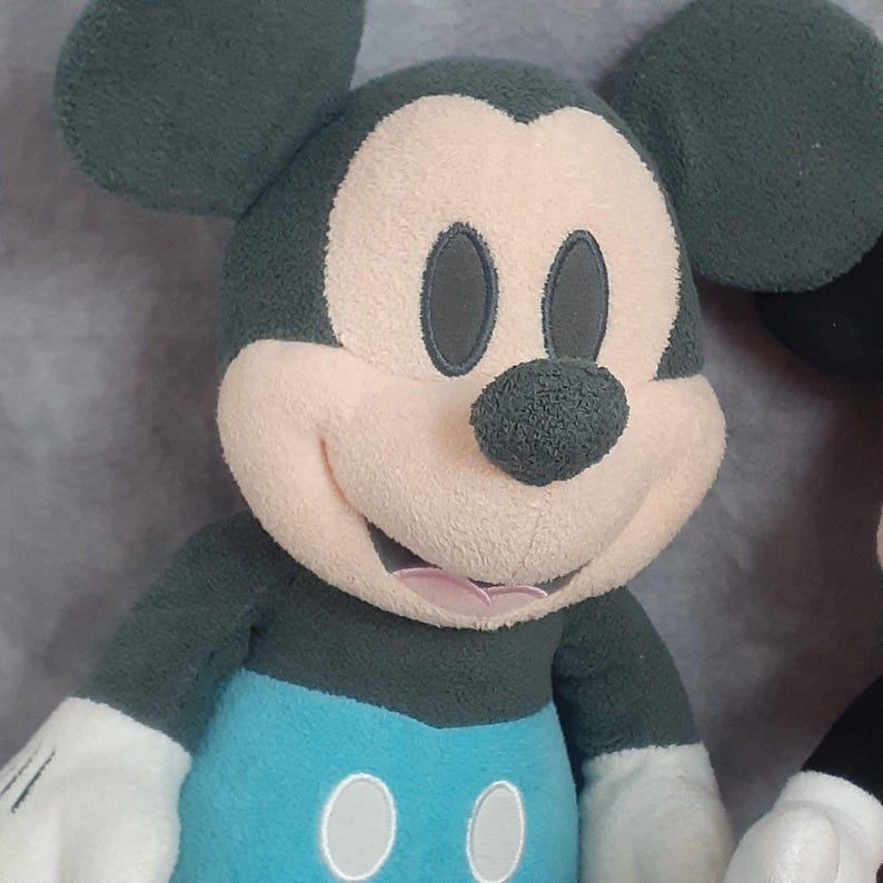 Disney Baby Blue & Black Mickey Mouse Plush and Disney Red/Yellow/Black Mickey Plush Toys - Set of 2 Bild 4