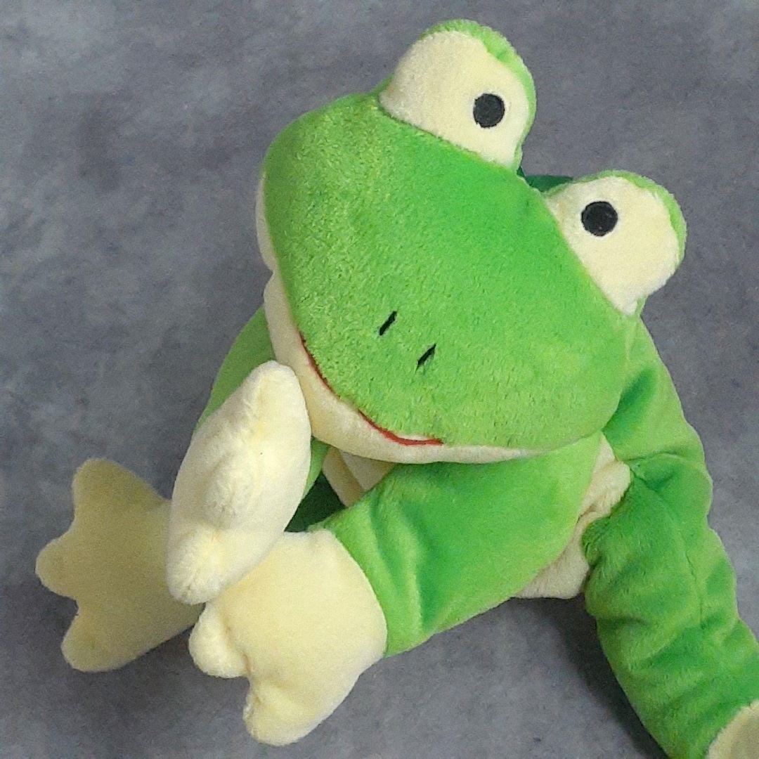 TY Pillow Pals Collection RIBBIT the Green Frog - 14