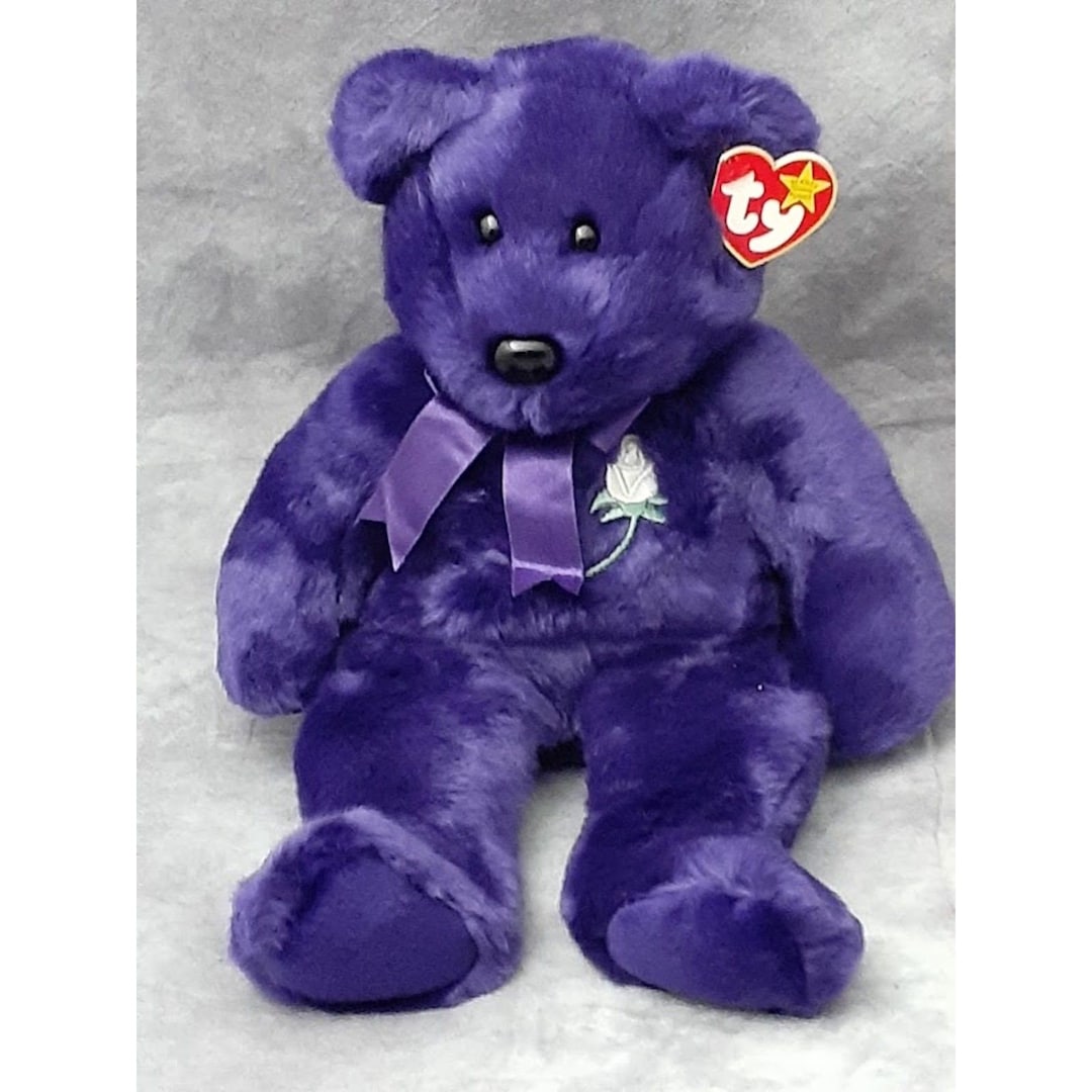 TY Beanie Buddy Princess Diana Bear Plush Retired and Hard to