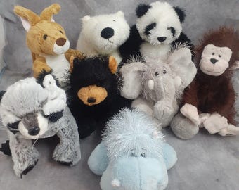 Ganz Webkinz Outback, Woodland, Jungle Animals Plush - Kangaroo, Polar, Panda, Black Bear, Kangaroo - Choose Your Plush - NO CODES