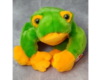 TY Beanie Buddy SMOOCHY the Frog Plush - Retired 1998 - Rare Find