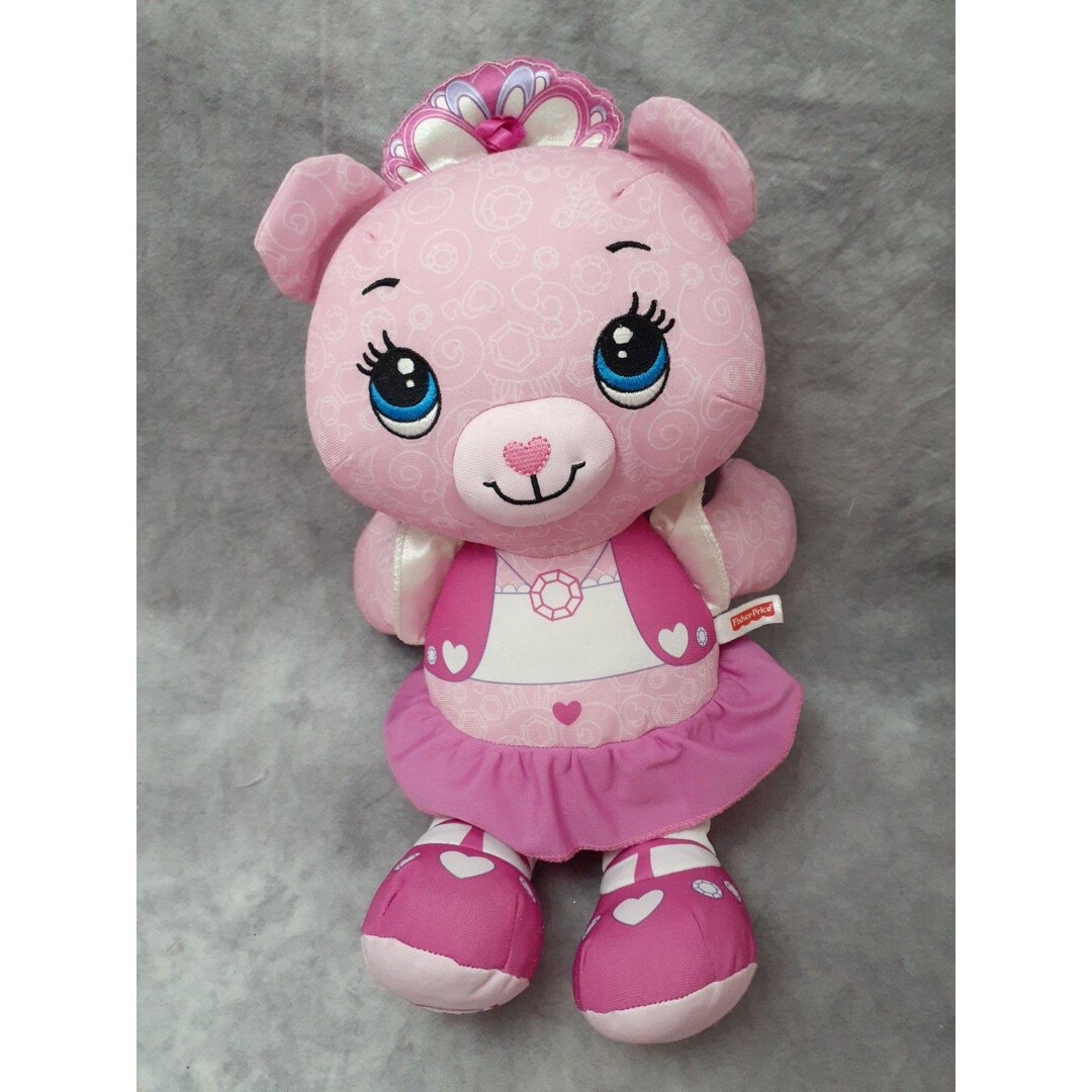 Fisher Price Pink Princess Doodle Bear Plush Stuffed Animal - 15