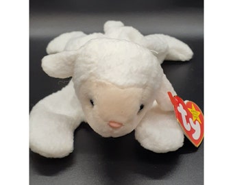 TY Fleece the Lamb Beanie Baby - NEW with tags - Retired 12/31/98