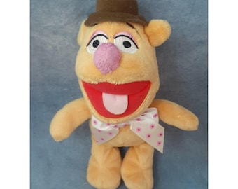 The Muppet's Baby Fozzie Bear Plush Toy - Posh Paws by Disney - Vintage (8 inches)