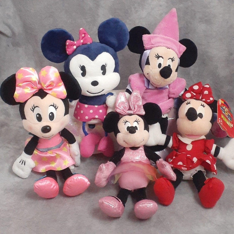 Minnie Mouse Beanbags & Plush Toys - Too Sweet Hallmark Minnie, Birthday Minnie - Choose Your Plush image 1