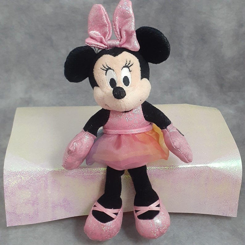 Minnie Mouse Beanbags & Plush Toys - Too Sweet Hallmark Minnie, Birthday Minnie - Choose Your Plush TY Sparkle Ballerina