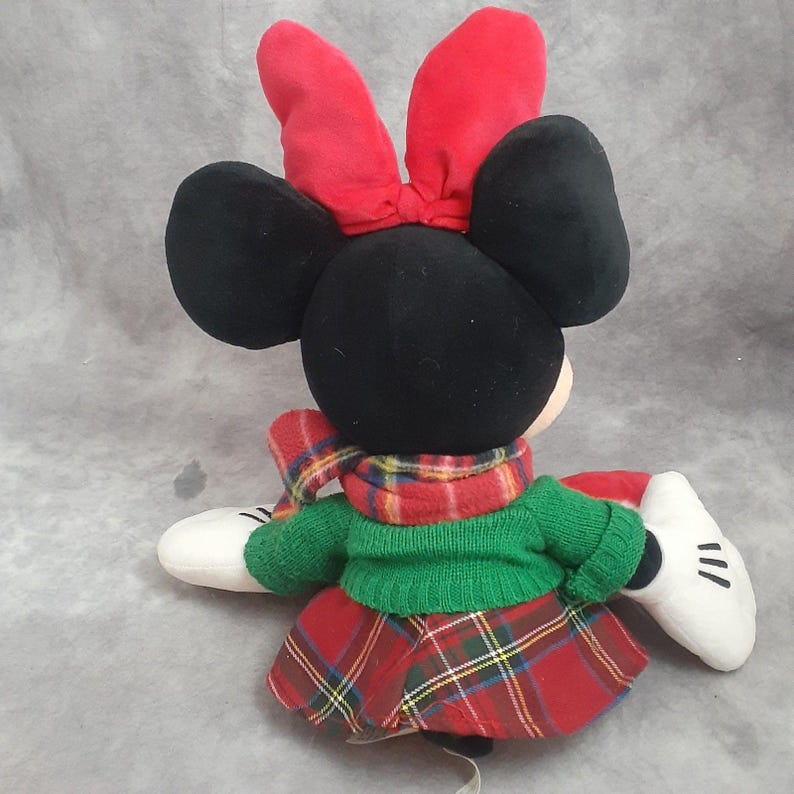 Disney Store Christmas Holiday Minnie Mouse Plush Doll - (16 inches) image 10