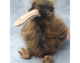 TY Beanie Buddy BEAK the Kiwi Bird Plush - Retired 03/31/99