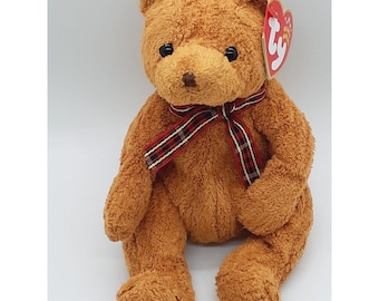 TY Woody Brown Bear Beanie Baby - NEW with tags - Retired 02/24/03