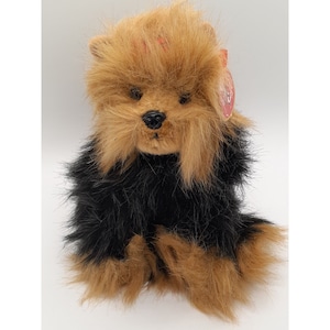 TY Yapper the Yorkshire Terrier Dog Beanie Baby - NEW with Tags - Retired 12/29/04
