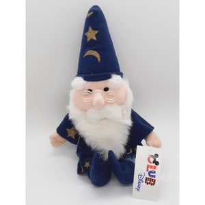 Club Disney Exclusive Merlin the Magician Bean Bag Sword in the Stone - 1990's image 2