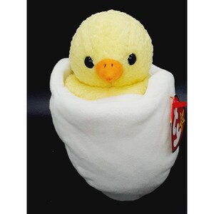 TY Eggbert the Hatching Egg Chick Easter Beanie - NEW w/tags - Retired 07/28/99