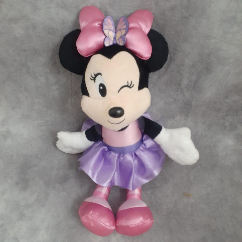 Minnie Mouse Beanbags & Plush Toys - Too Sweet Hallmark Minnie, Birthday Minnie - Choose Your Plush Winking BF Ballerina