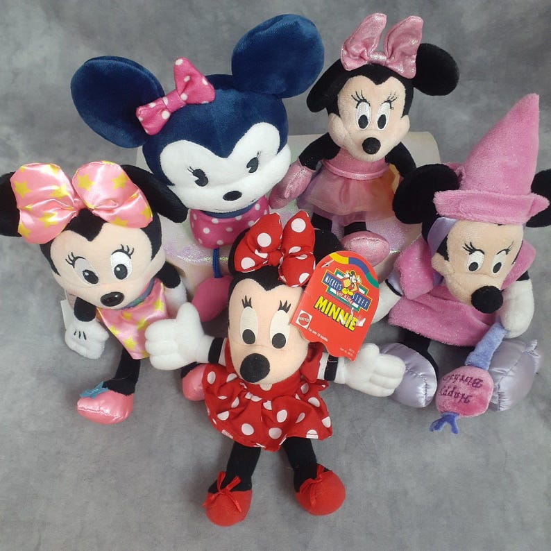 Minnie Mouse Beanbags & Plush Toys - Too Sweet Hallmark Minnie, Birthday Minnie - Choose Your Plush image 2