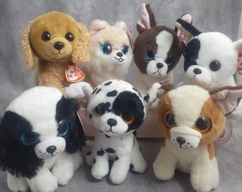 TY Sissy Dog Beanie Boo Regular Beanie Baby Soft Plush Toy Collectible Cuddly Fa - View #13