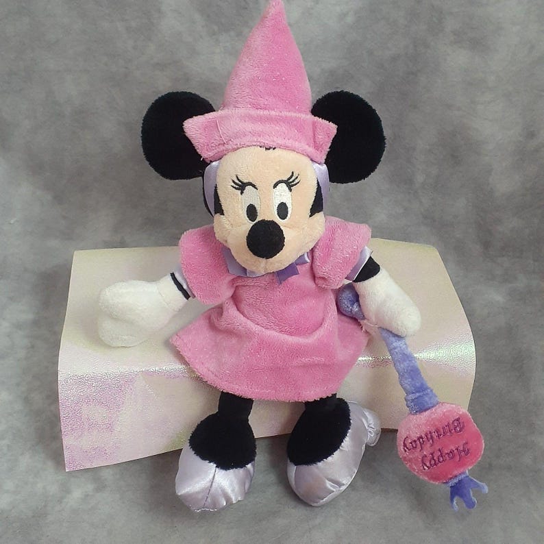 Minnie Mouse Beanbags & Plush Toys - Too Sweet Hallmark Minnie, Birthday Minnie - Choose Your Plush Happy BD Minnie
