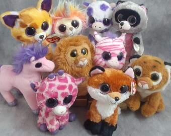 TY Beanie Boo Jungle, Woodland, Farm Animal Beanie Babies, Your Choice - Layla, Pablo, Ethel, Tiggs, Twigs +