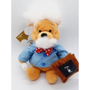 DISNEY Professor Pooh Bear 8" Bean Bag Beanie Baby - NEW with tags
