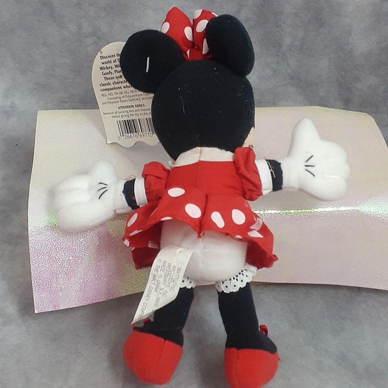 Minnie Mouse Beanbags & Plush Toys - Too Sweet Hallmark Minnie, Birthday Minnie - Choose Your Plush image 15