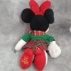 Disney Store Christmas Holiday Minnie Mouse Plush Doll - (16 inches) image 8
