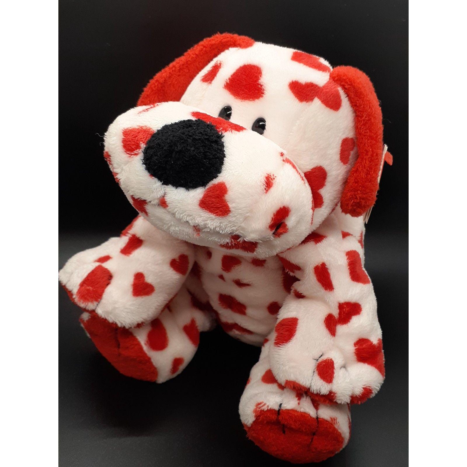 TY Pluffies Sweetly the Red Heart Dog Plush - NEW With Tags - Very