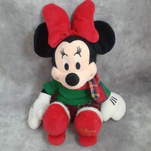 Disney Store Christmas Holiday Minnie Mouse Plush Doll - (16 inches) image 3