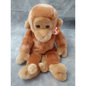 TY Beanie Buddy BONGO the Monkey Plush - Retired 1998