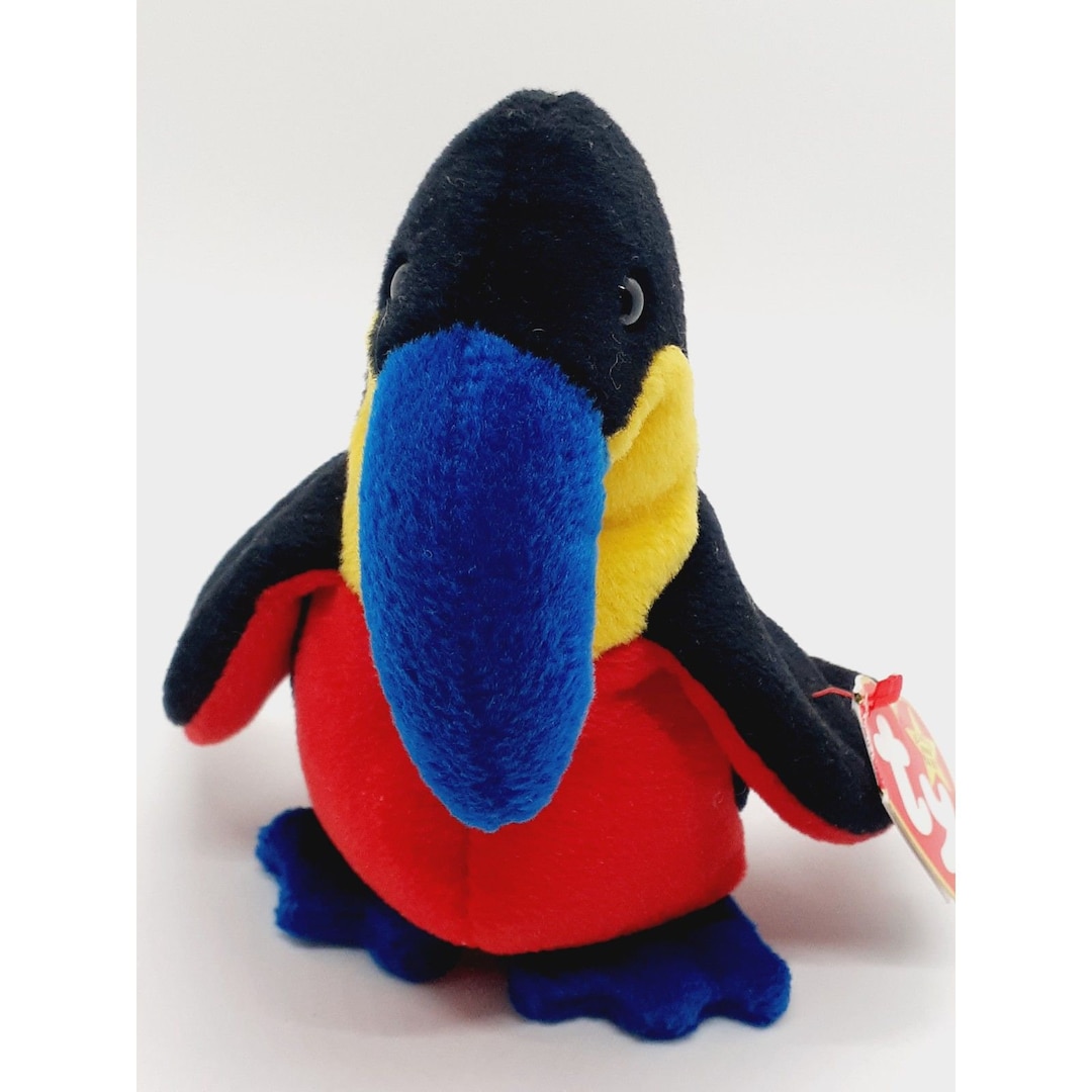 TY Kiwi the Toucan Bird Beanie Baby - 4th Generation - Rare