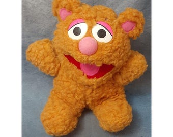 Baby Fozzie Bear Plush Vintage Muppets McDonalds - Henson 1987 - (8 inches)