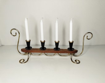 Iconic Gunnar Ander candelabra, 1960s Swedish design, vintage mid century modern