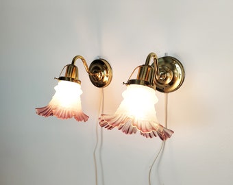 Pair of mid century sconces / wall lamps, Danish, Scandinavian design