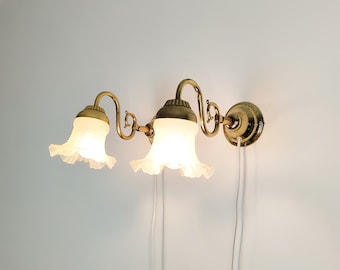 Pair of mid century sconces / wall lamps, Swedish, Scandinavian design