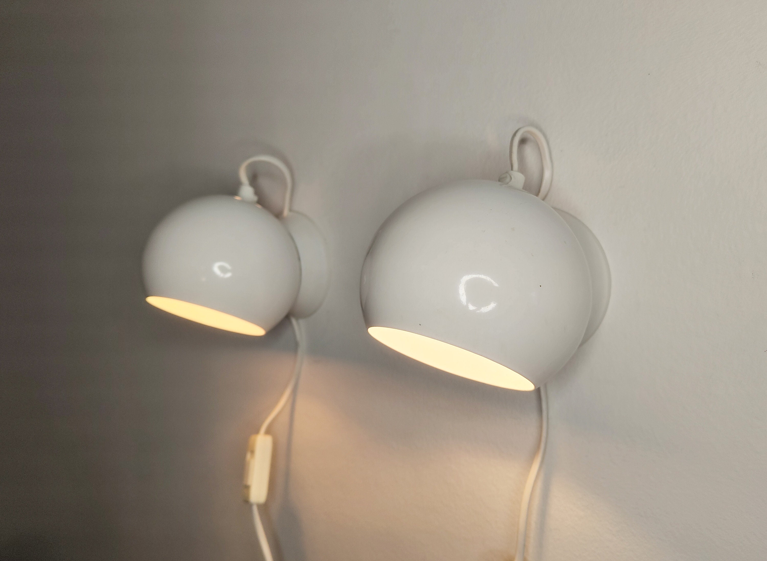 Vintage Pair of Atomic Eyeball Wall