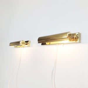 Pair of vintage Swedish sconces / wall lamps, 1960s Scandinavian design