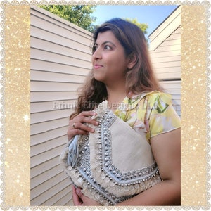 HandMade Banjara Bohemian Bag India | Embroidered Crossbody Bag | Women's Bag Purse | Jute Clutch | Boho Crossbody Bag | Embroidered Bag