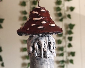 Large Mushroom Key Chain