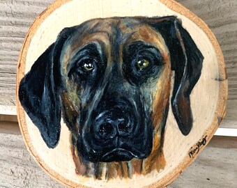 Pet Portrait Wooden Coaster