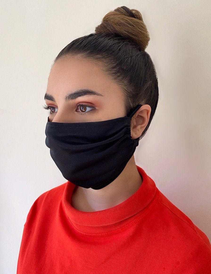 Washable Reusable Face Mask with Elasticated Earloops Etsy