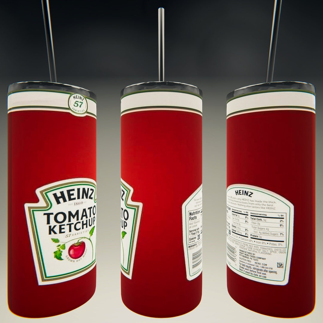 Ketchup Tumbler Sublimation Design Etsy