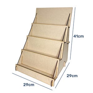 4 Etagen Etagere Visitenkarten Schmuck Aufkleber Flatpack *Digital File*