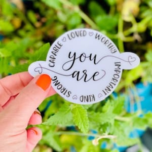 Positive Sticker | Sticker for laptop | Sticker for book | Sticker for planner | Sticker for journal | Women Empowerment Sticker